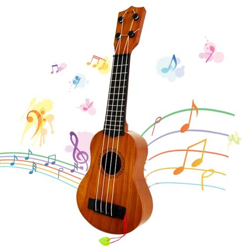 Kids Toy Ukulele GuitarClassical 17inch 4 String Mini Children Guitar with Pi...