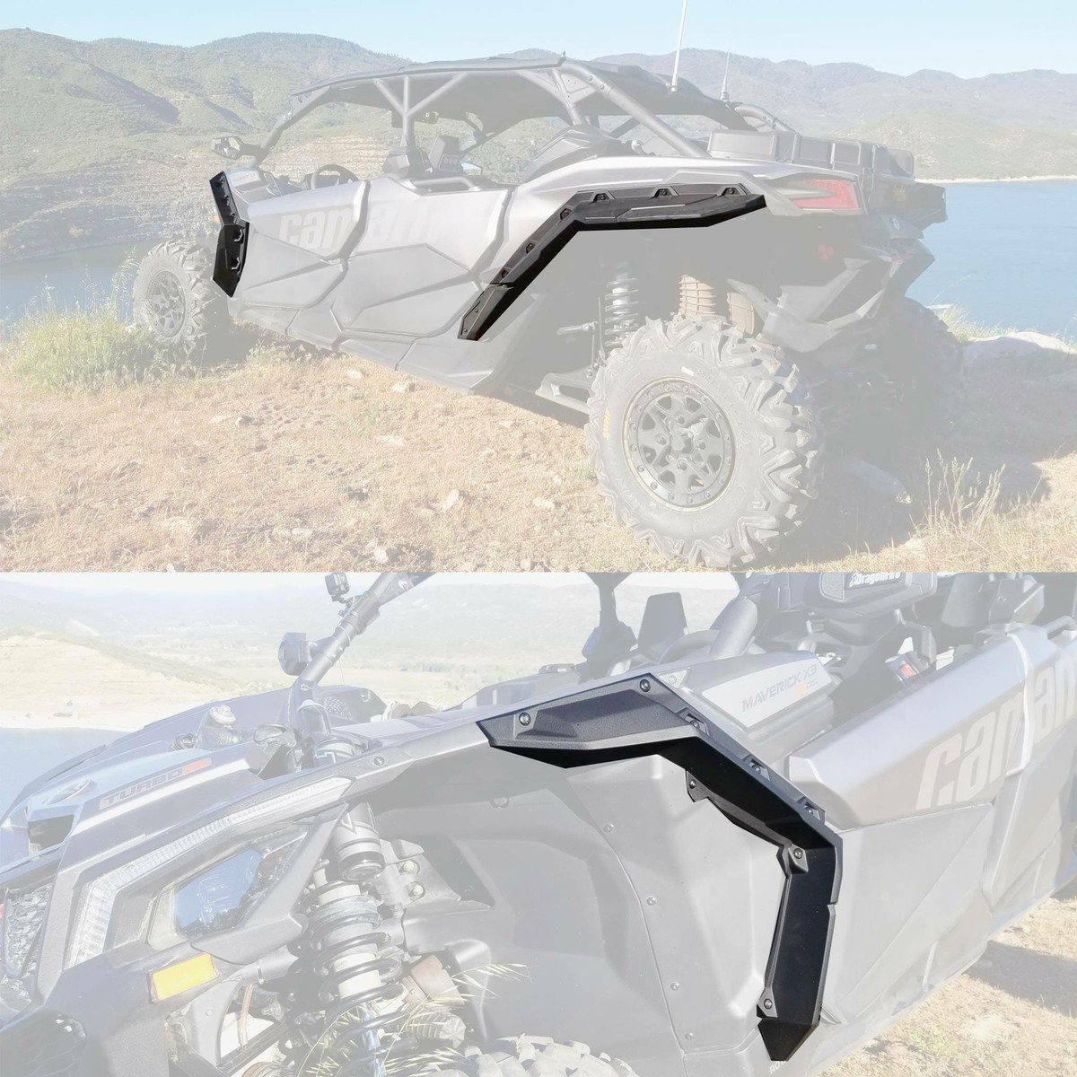 For Can Am Maverick X3 Max Turbo 2017-2023 UTV Extended Fender