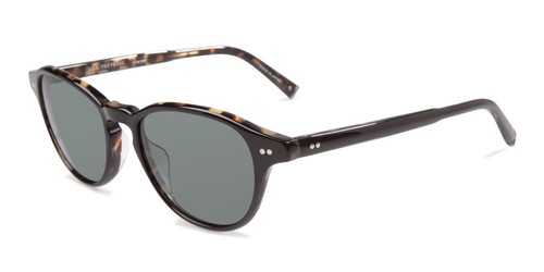 John Varvatos V600 Polarized Oval Sunglasses, Black/TORT UF, 19 mm - Picture 2 of 5