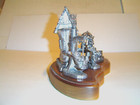 RICKER PEWTER Rabbits in Shoe Village Gretchen LIMITED ED NEW: NEVER DISPLAYED — photo 2