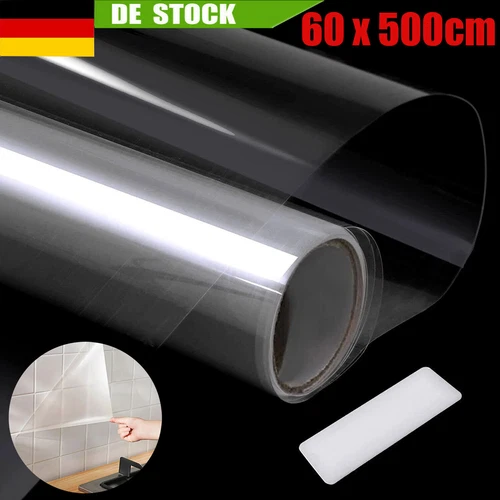 Transparent Klebefolie Selbstklebende Folie 5M/10M Wandschutzfolie Durchsichtige - Bild 1 von 14