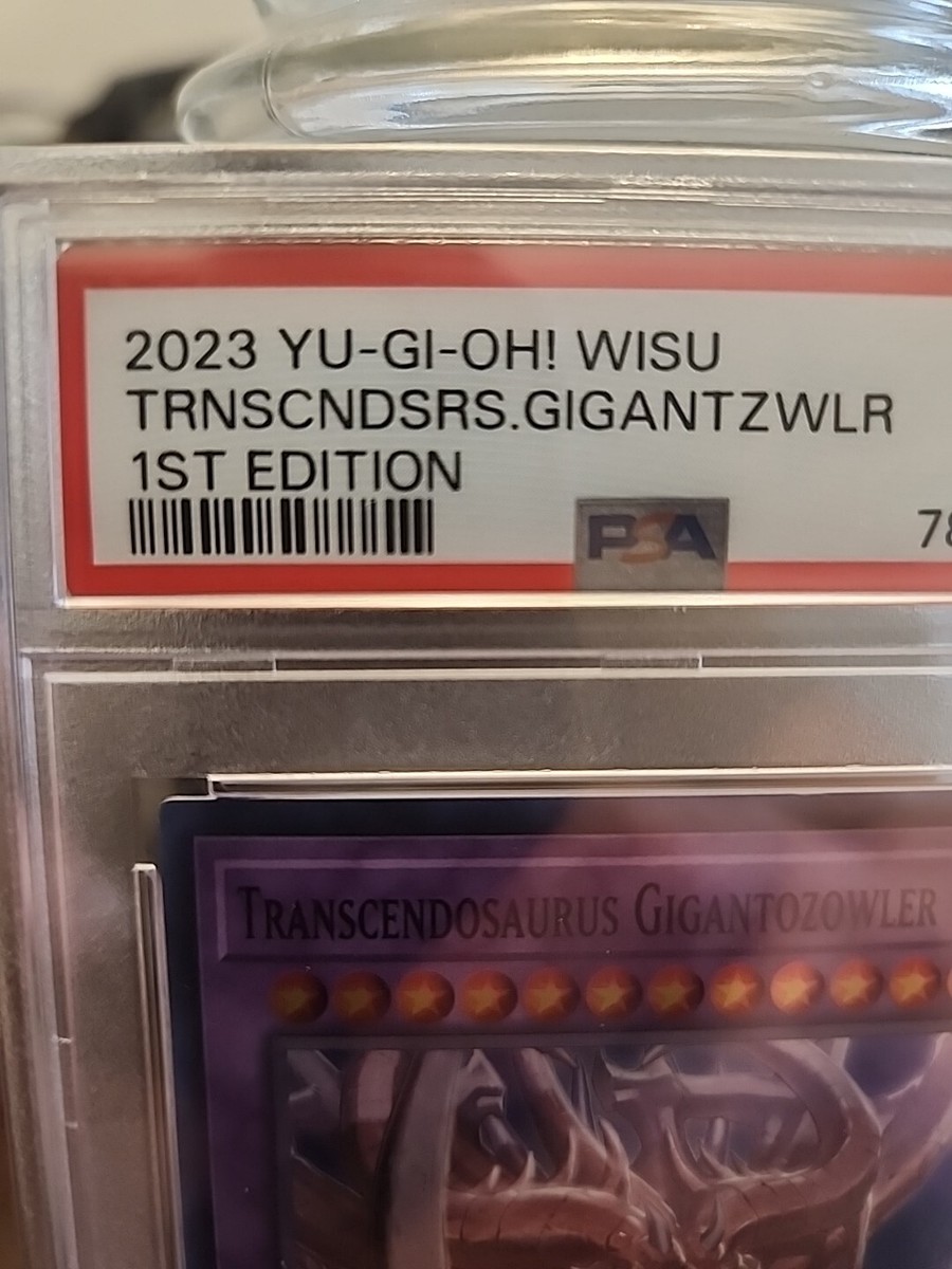 YUGIOH Wild Survivors Transcendosaurus Gigantozowler PSA 9
