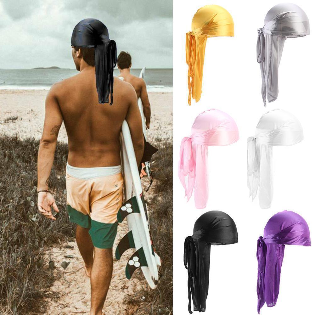 Silk Durag Long Tail, Bandana Pirate Durag, Durag Cap Men