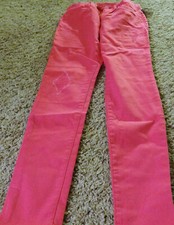 NWT GIRLS GAP 1969 LEGGING JEANS SIZE 16 REGULAR-DARK PINK DESTRUCTED