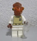 Admiral Ackbar White 75003 7754 Mon Calamari  Star Wars LEGO® Minifigure