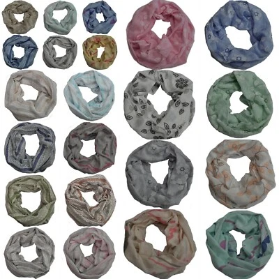 MARKENLOS XXL Cotton Loop Schal Schal Schlauchschal Halstuch Tuch Damenschal Damen