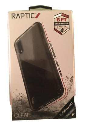 Raptic Clear Protective Phone Case with DropShield for Samsung Galaxy A01