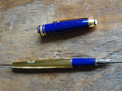 Montblanc Meisterstück Solitaire RAMSES Gold Lapislazuli Füller Pen Id: 20144 - Bild 9 von 12