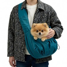 Dog Carrier Sling, Puppy Carrying Backpack Pet Purse with Storage Pockets, Mu...