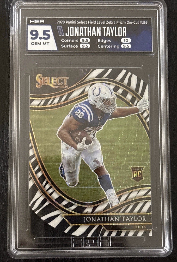 Jonathan Taylor 2020 Select Field Level Zebra Print RARE #353 Indianapolis Colts