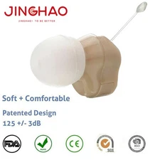 JINGHAO Hearing Aids Amplifier Invisible Small Sound Voice Enhancer Binaural US