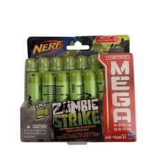 Nerf Zombie Strike Mega Darts Set of 13 Green Target Exclusive With Box Hasbro