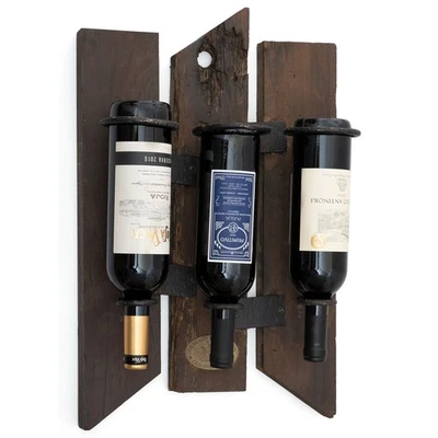 Weinregal Weinhalter Wandregal 55 x 34 x 16 cm Flaschenregal Flaschenständer - Bild 1 von 4
