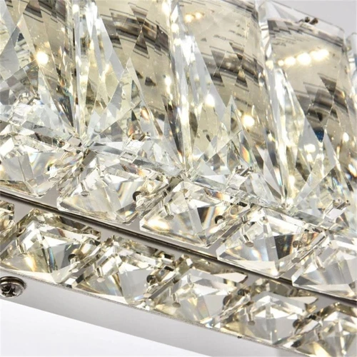 Elegant Lighting Monroe 24.4" Royal Cut Crystal Vanity Light in Chrome - Picture 5 of 6
