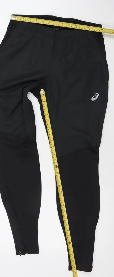 Asics Womens Black Slim Fit Reflective Running Leggings Size L - Image 2 of 4
