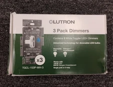 Lutron Toggler LED+ Dimmer Switch 3-Pack - White (TGCL-153P-WH-3) - N4