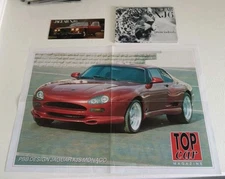 Vintage Jaguar XJ6 fold out Leaflet & Brochure & XJS Top Car Magazine Poster Lot