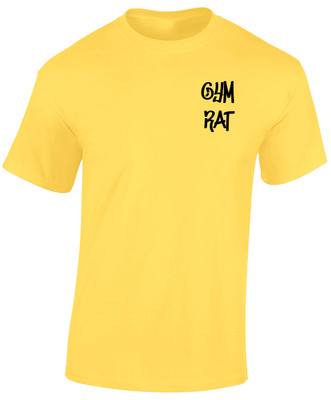 GRAFFITI GYM RAT LB HERREN T-SHIRT GYM TRAINING TOP FITNESS MMA BOXEN NEU