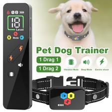 Dog Shock Collar + Remote Control Waterproof Dog Training Collars for S M L XL