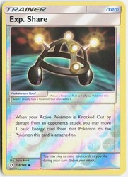 Exp. Share 118/149 Sun & Moon Base Set Reverse Holo Uncommon