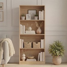 2 3 4 5 Tier Wooden Bookcase Shelving Display Storage Shelf Unit Wood Furniture