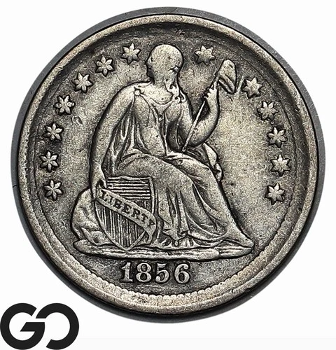 1856 Seated Liberty Half Dime