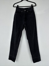 Vintage Jordache Black Jeans Womens Size 10 Straight Leg Made In USA 90s Cotton