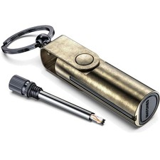 Ewiges Streichholz Benzin Feuerzeug mit Schlüsselanhänger - Kompakt & Langlebig