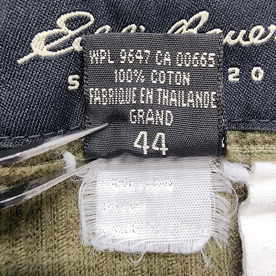 Eddie Bauer Pants Mens 44 TALL Green Corduroy Relaxed Soft Preppy Academia - Image 4 of 4