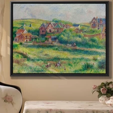 Country Landscape Canvas Print Rustic Wall Art Vintage Rural Artwork Decor