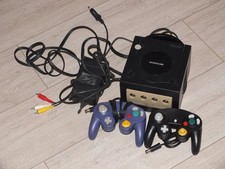 Console Nintendo Gamecube GC Noire + 2 manettes. Ne démarre plus. Do not start.