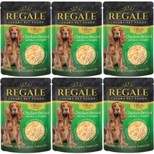 REGALE LUXURY DOG FOOD IN JELLY 6X POUCHES CHICKEN BREAST WITH RICE & PUMPKIN