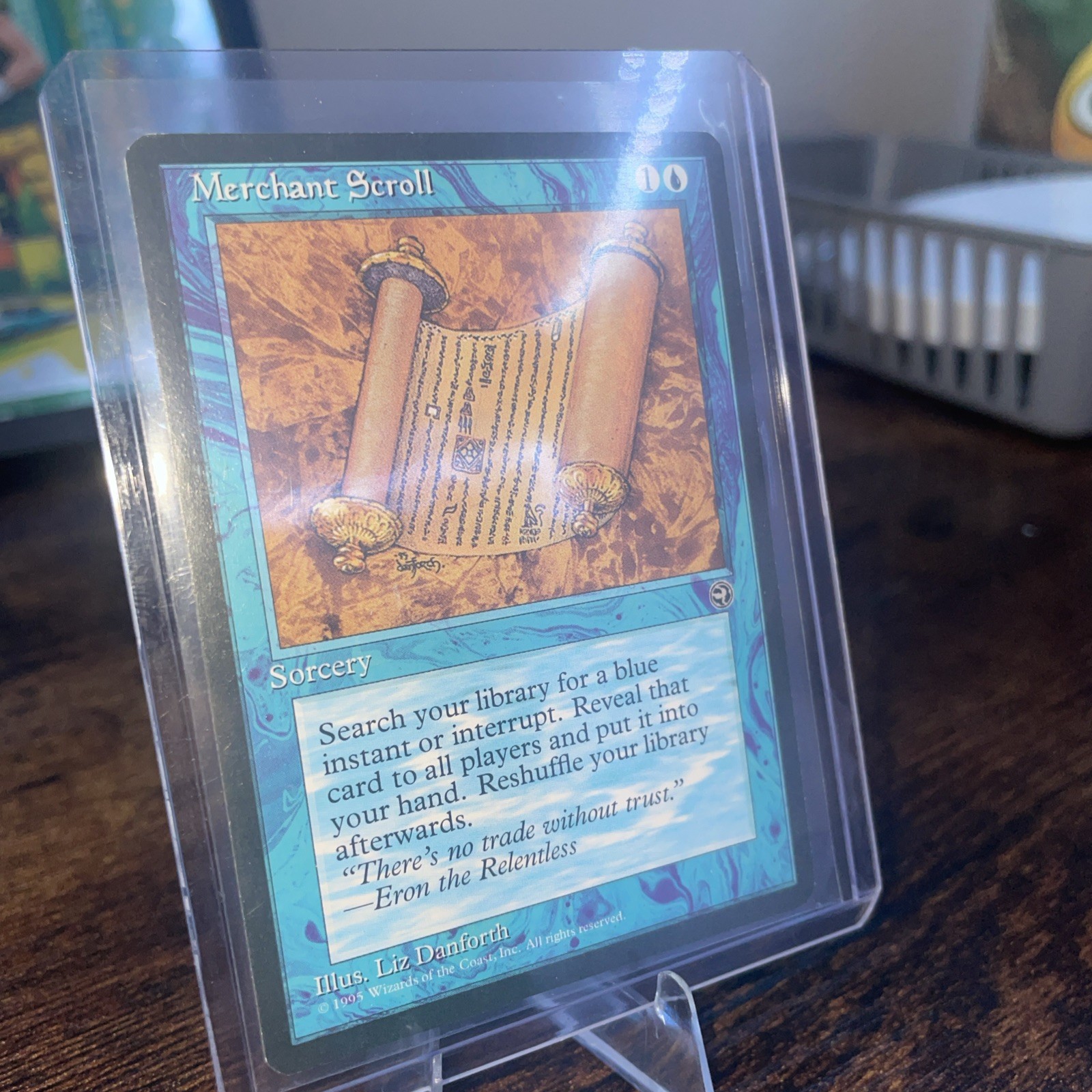 MTG Merchant Scroll - Homelands Magic the Gathering LP Vintage - Looks Great!