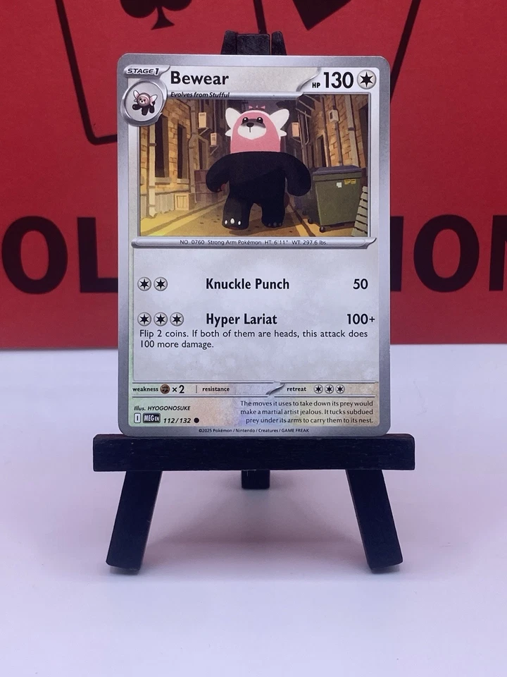 Bewear 112/132 Me01: Mega Evolution Regular Common Pokemon TCG 2025 VLP - Image 2 of 4