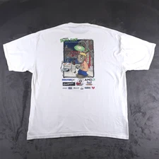 Vtg 2001 CompUsa Game Fixx Video Gamer Bilzzard AMD Microsoft Sierra T Shirt XL