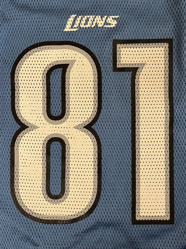 New Calvin Johnson Detroit Lions Reebok On Field Jersey Mens Medium NWOT - Picture 4 of 12