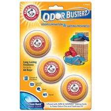 Arm Hammer Deodorizer Odor Busterz 3-PACK Odor Eliminator for on-the-go use