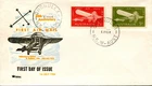 1964 50th Anniversary of the First Airmail in Australia - Royal FDC Black/Yellow