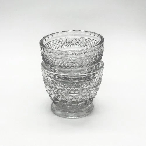 Set Of 2 Vintage Wexford American Cut Glass Custard Dessert Cup Bowl Fruit