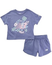 New Balance 2Pc Fleece Shirt  Short Set