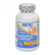 Vegan Digestive Support  90 caps By Deva Vegan Vitamins