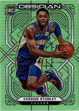 2020-21 Panini Obsidian #196 Cassius Stanley Electric Etch Green Flood