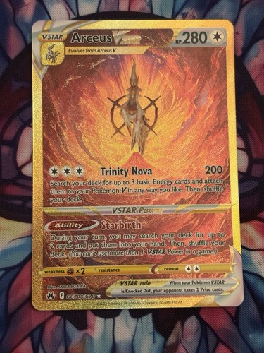 Arceus VSTAR (Secret) GG70/GG70 SWSH: Crown Zenith: Galarian Gallery Holo