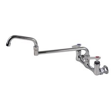 Encore 8 in Heavy Duty Wall Mount Faucet w/ Double Jointed Spout