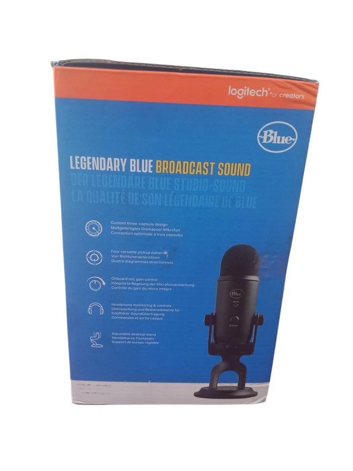 Microfono streaming Logitech Blue Yeti nero - Immagine 4 di 4