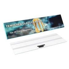 Clear Tempered Glass Canopy for 20L/29 Gallon Fish Tanks - Fits Most Aquariums