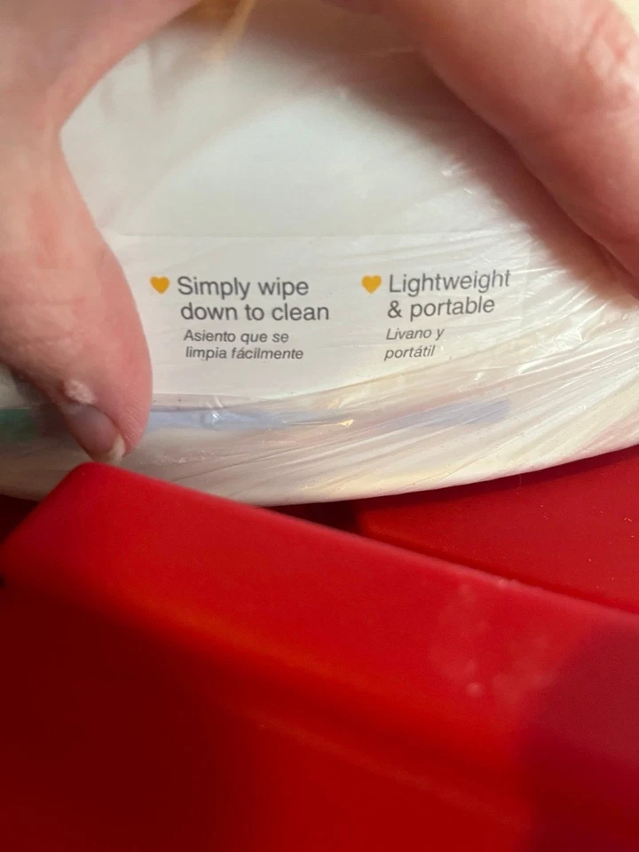 Asiento elevador Baby Basics nuevo sin etiquetas - Asiento infantil circular blanco Foto 3 de 4