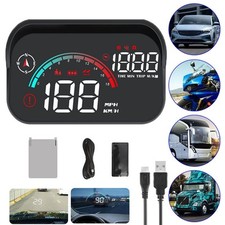 Universal Digital Speedometer Gps Car Hud Head Up Display Mph Overspeed Alarm