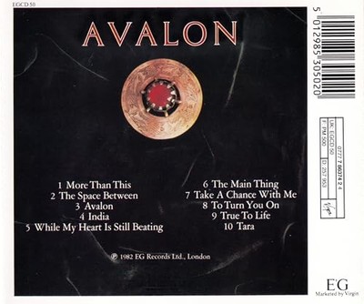 Roxy Music - Avalon (1982) - Roxy Music CD LUVG The Cheap Fast Free Post