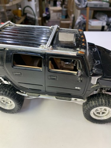 HUMMER H2 BLACK HIGH PROFILE WORKING SUSPENSION JADA 1:24 SCALE DIECAST RARE!!! - Picture 7 of 24